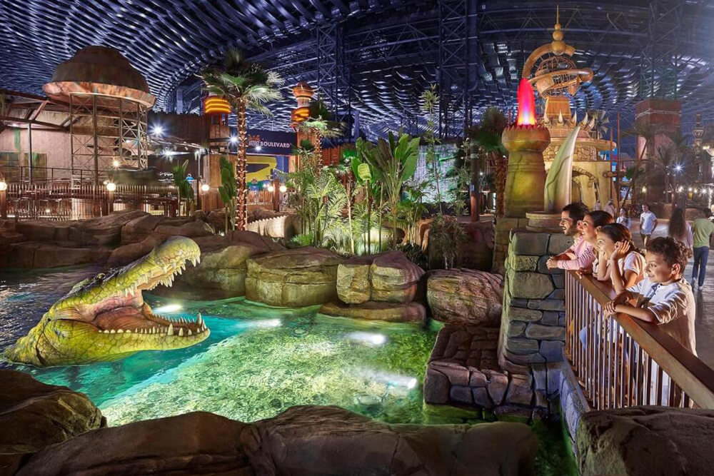 indoor theme park ride